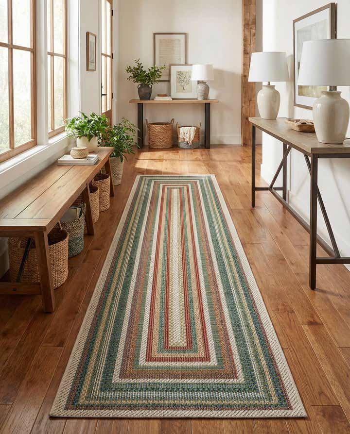 2' 7 x 13' Easy-Clean Baja Indoor / Outdoor Runner Rug