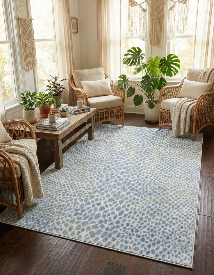 Detail image of 5' 3 x 8' Kamala Washable Rug