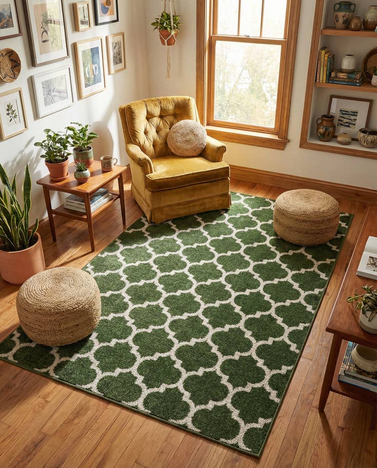Detail image of 6' x 9' Lattice Rug