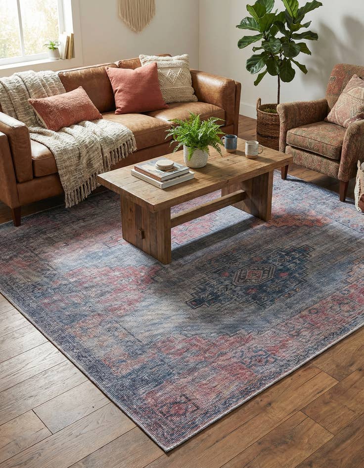 Detail image of 7' 3 x 7' 3  Washable Sisu Square Rug