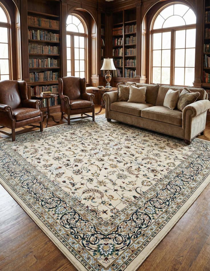 Detail image of  10' x 10' Nain Design Square Rug