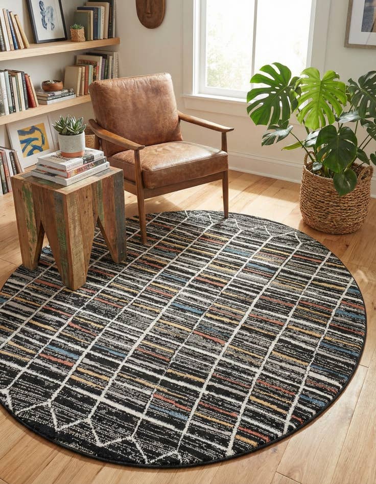 Detail image of 7' x 7' Aramis Round Rug