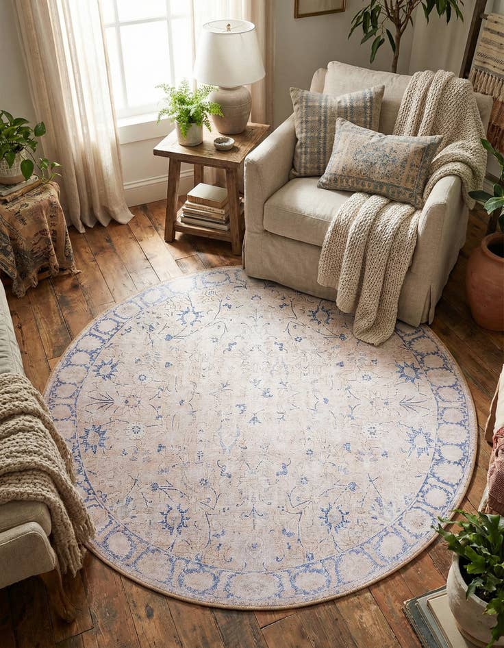 Detail image of 5' x 5' Timeless Round Rug
