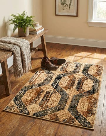 Beige Cream Saturn Rug