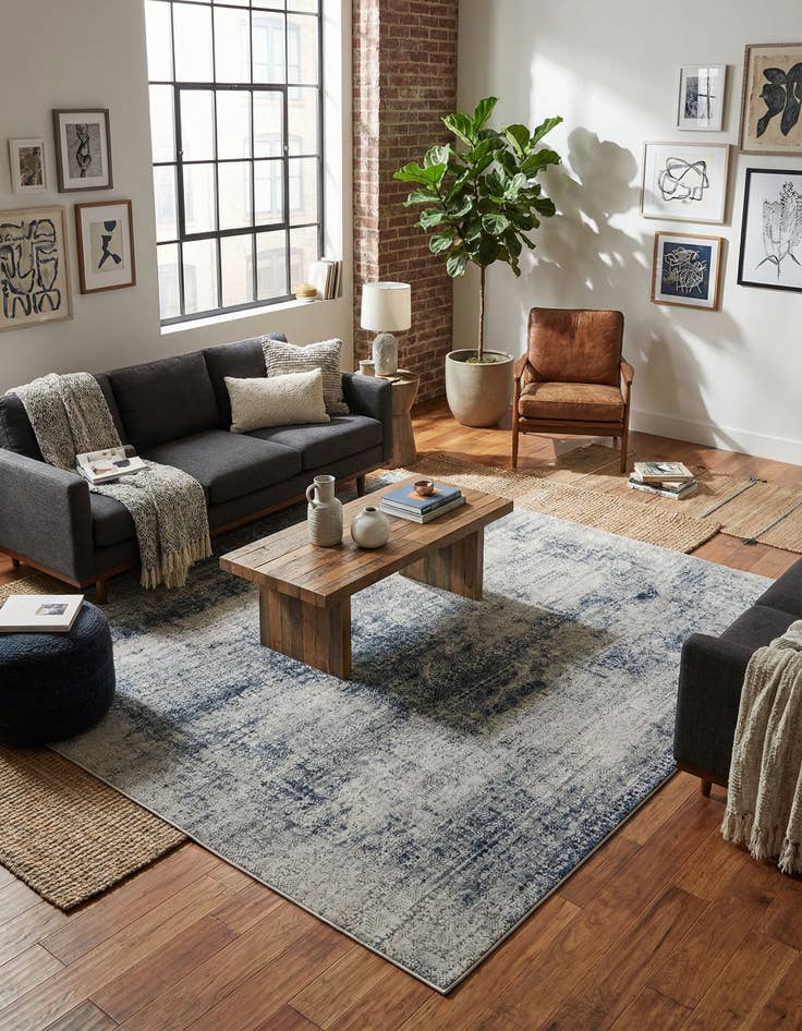 Detail image of 7' 10 x 7' 10 Finsbury Square Rug