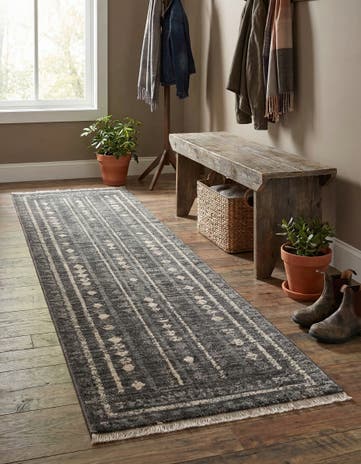 Blue Grand Tradition Runner Rug