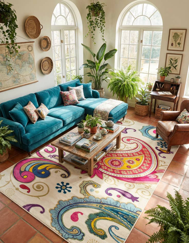 Detail image of 10' 6 x 16' 5  Washable Casablanca Rug