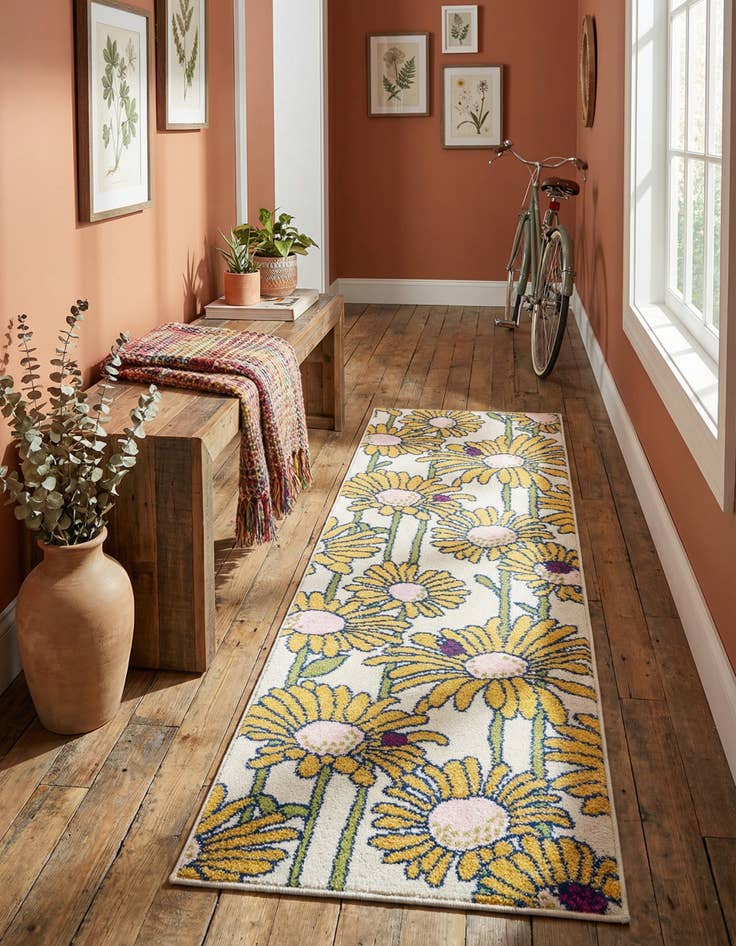 Detail image of 2' x 6' Bloom Runner Rug