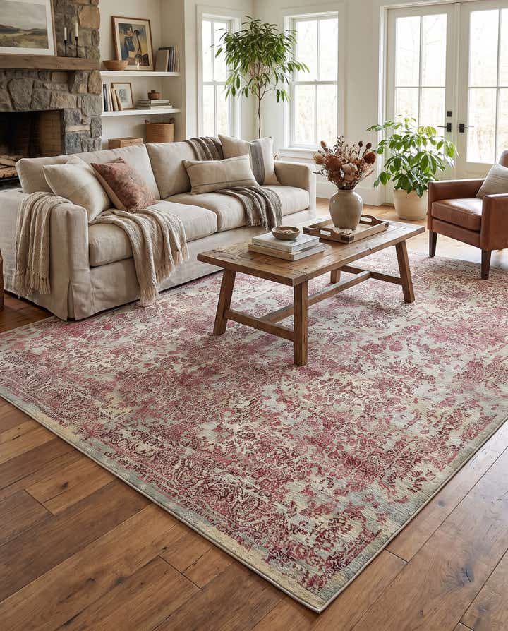 305cm x 370cm Easy-Clean Botanical Indoor / Outdoor Rug
