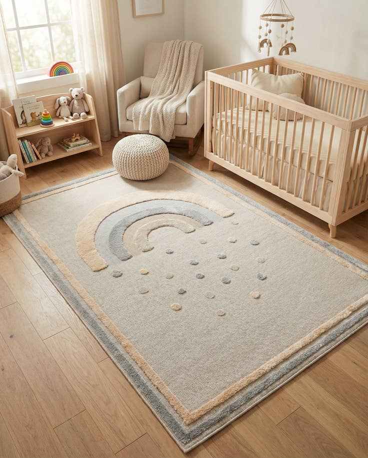 Detail image of 6' x 9' Whimsy Kids Rug