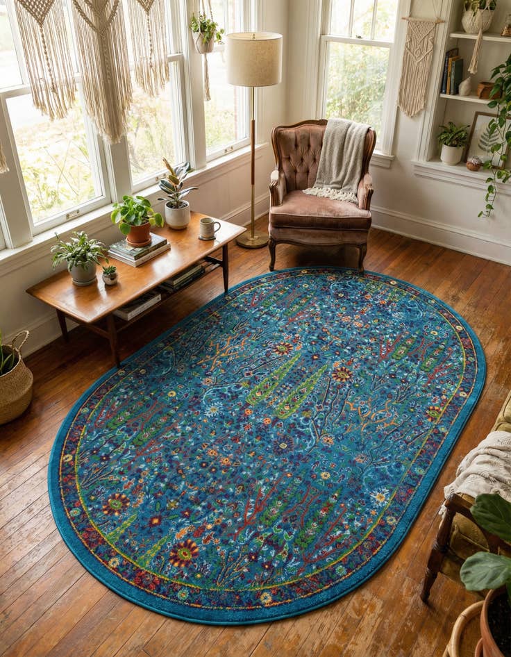 Detail image of 5' 3 x 8' Calypso Oval Rug