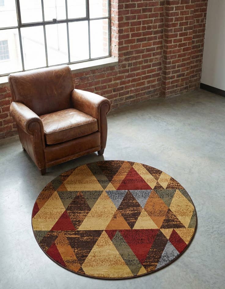 Detail image of 3' 3 x 3' 3 Cafe Round Rug