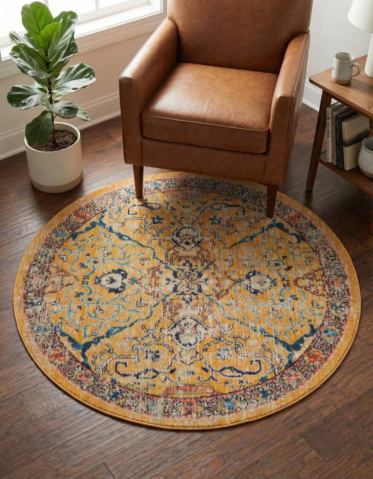 Detail image of 4' x 4' Lola Round Rug