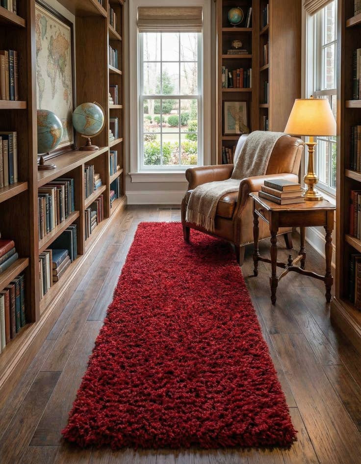 Detail image of 2' x 6' 5 Infinity Shag Runner Rug