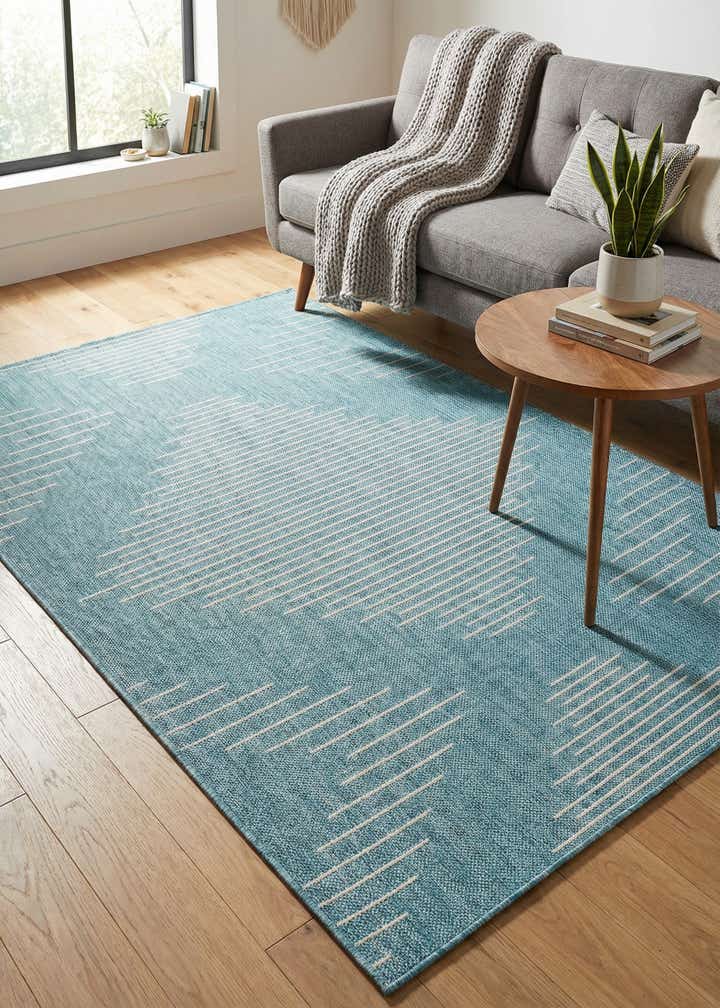 4' x 6' Easy-Clean Modern Indoor / Outdoor Rug