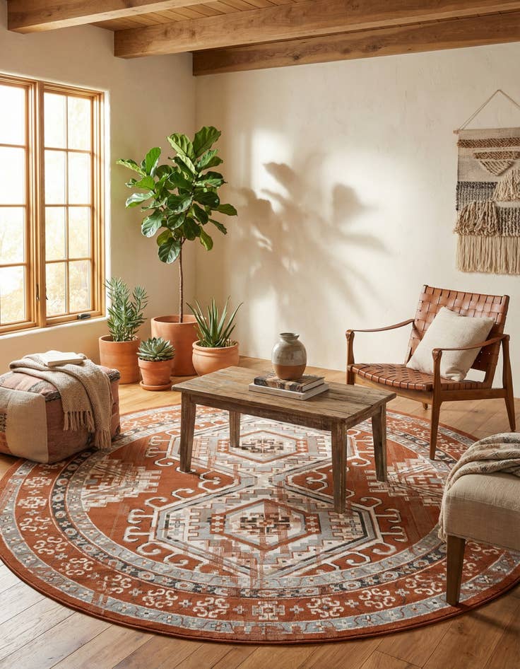 Detail image of 10' x 10' Charlotte Round Rug