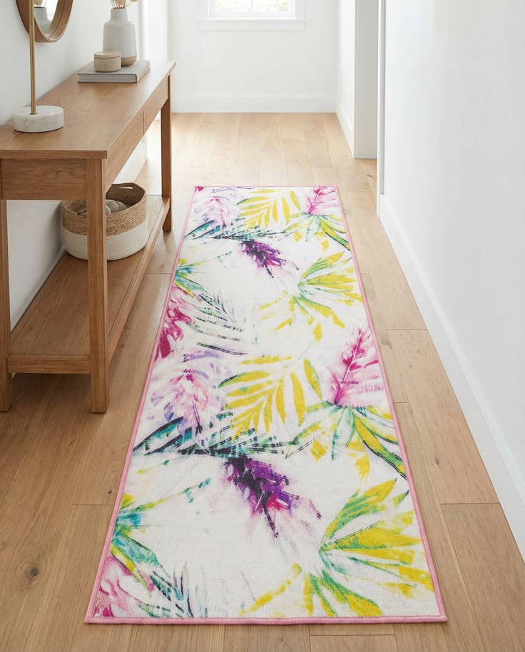 Detail image of 2' x 6' 1 Easy-Clean Jill Zarin Caribbean Indoor / Outdoor Runner Rug