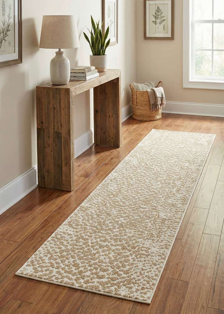 2' 7 x 12' Easy-Clean Safari Indoor / Outdoor Runner Rug