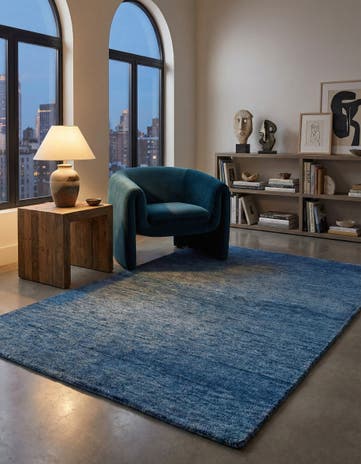 4' 8 x 6' 6 Hand Knotted Gabbeh Wool Rug