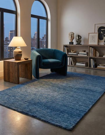 4' 8 x 6' 6 Hand Knotted Gabbeh Wool Rug