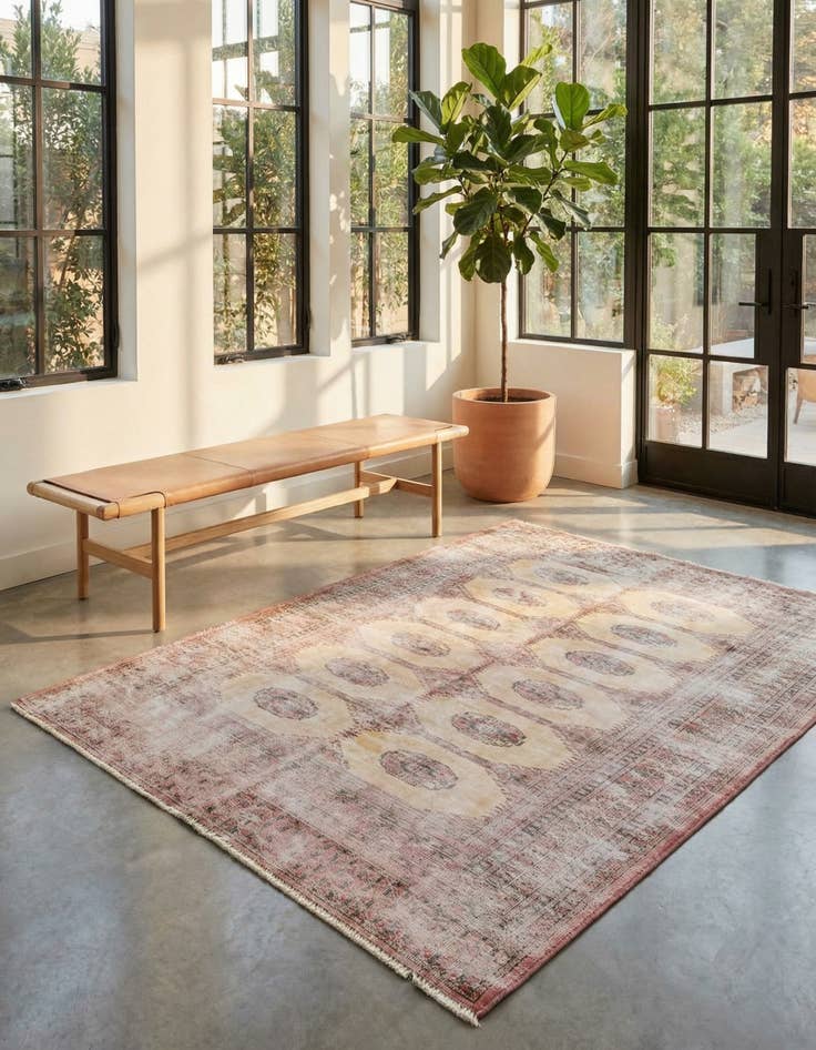 Detail image of 4' x 6' Hand Knotted Ultra Vintage Persian Wool Rug