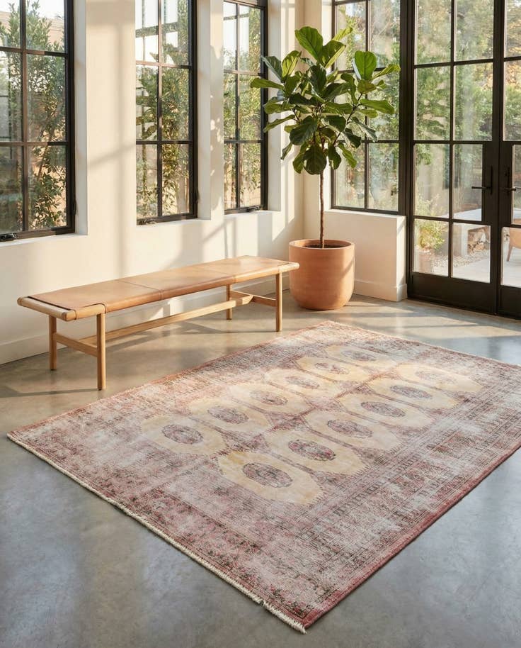 Detail image of 4' x 6' Hand Knotted Ultra Vintage Persian Wool Rug