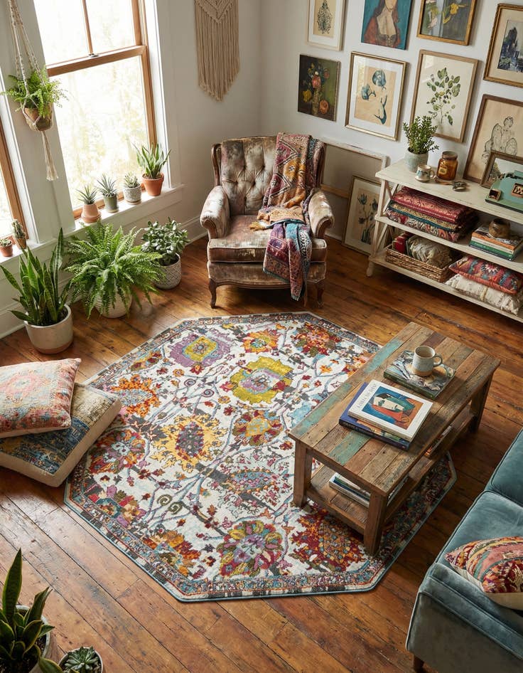 Detail image of 6' x 6' Paragon Octagon Rug