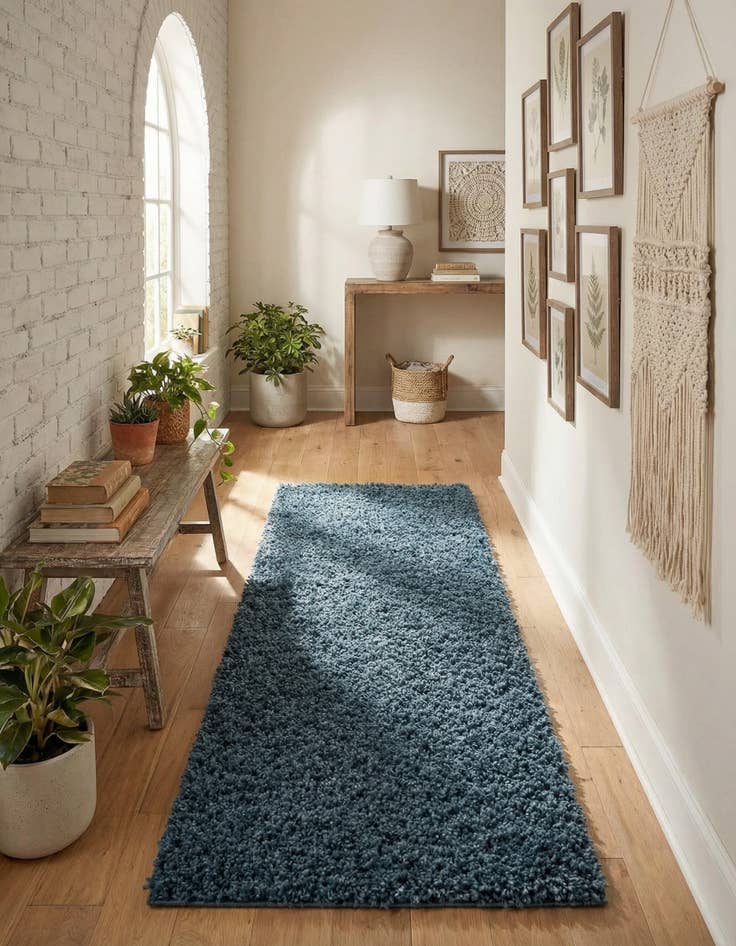 Detail image of 2' x 8' Zermatt Shag Runner Rug