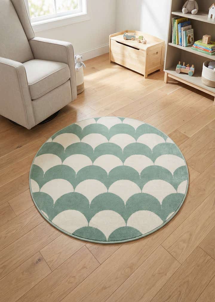 4' x 4' Whimsy Kids Round Rug