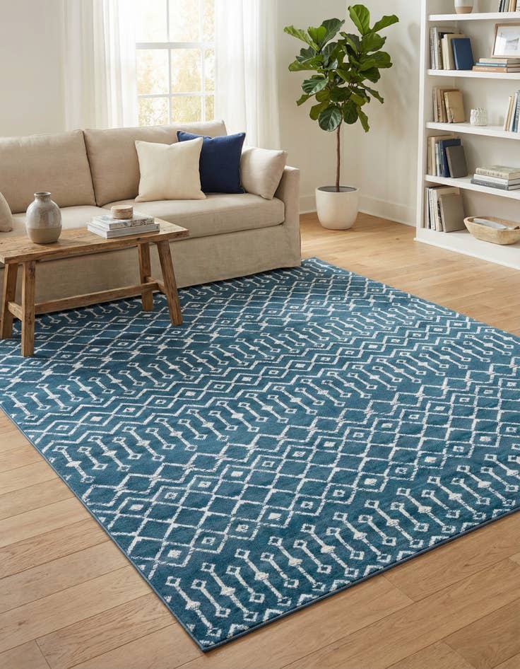 Detail image of 7' 10 x 10' Kasbah Trellis Rug