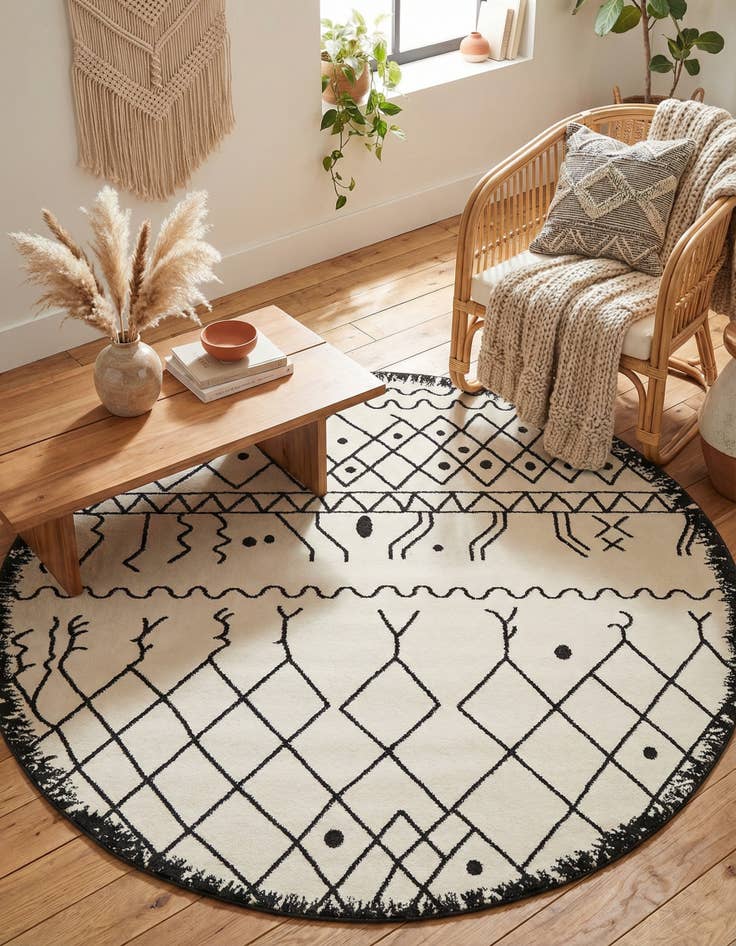 Detail image of 6' x 6' Titania Round Rug