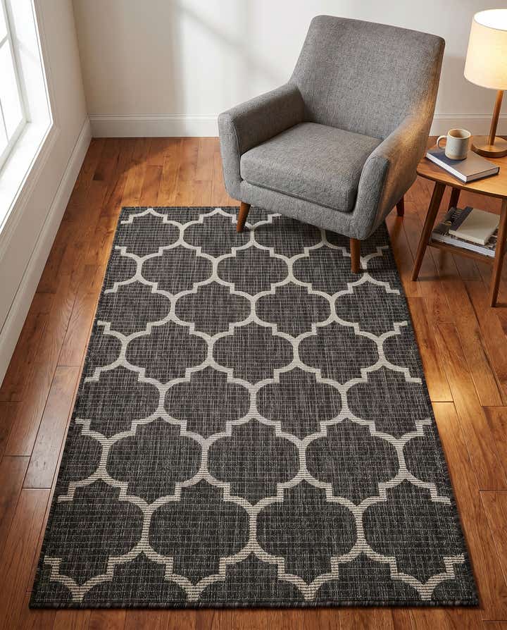 3' x 5' 3 Easy-Clean Trellis Indoor / Outdoor Rug