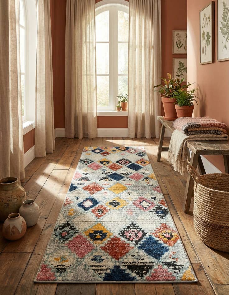 Detail image of 2' 2 x 6' Morocco Runner Rug