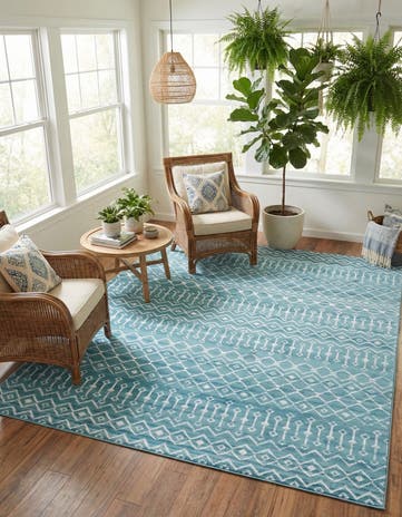 9' x 12' Kasbah Trellis Rug
