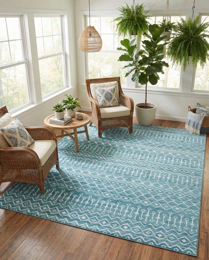 9' x 12' Kasbah Trellis Rug