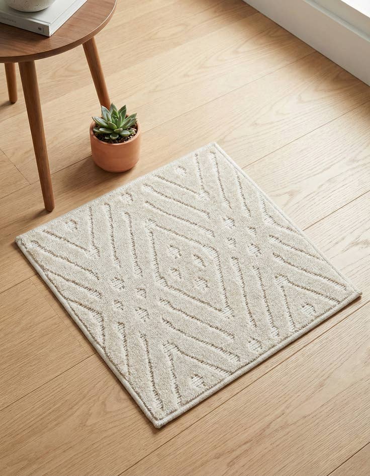 Detail image of 1' 8 x 1' 8 Washable Sabrina Soto Ella Indoor / Outdoor Sample Rug