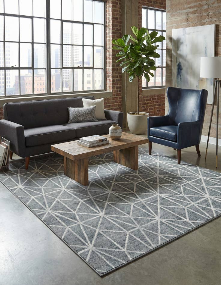 Detail image of 8' x 10' Lattice Trellis Rug