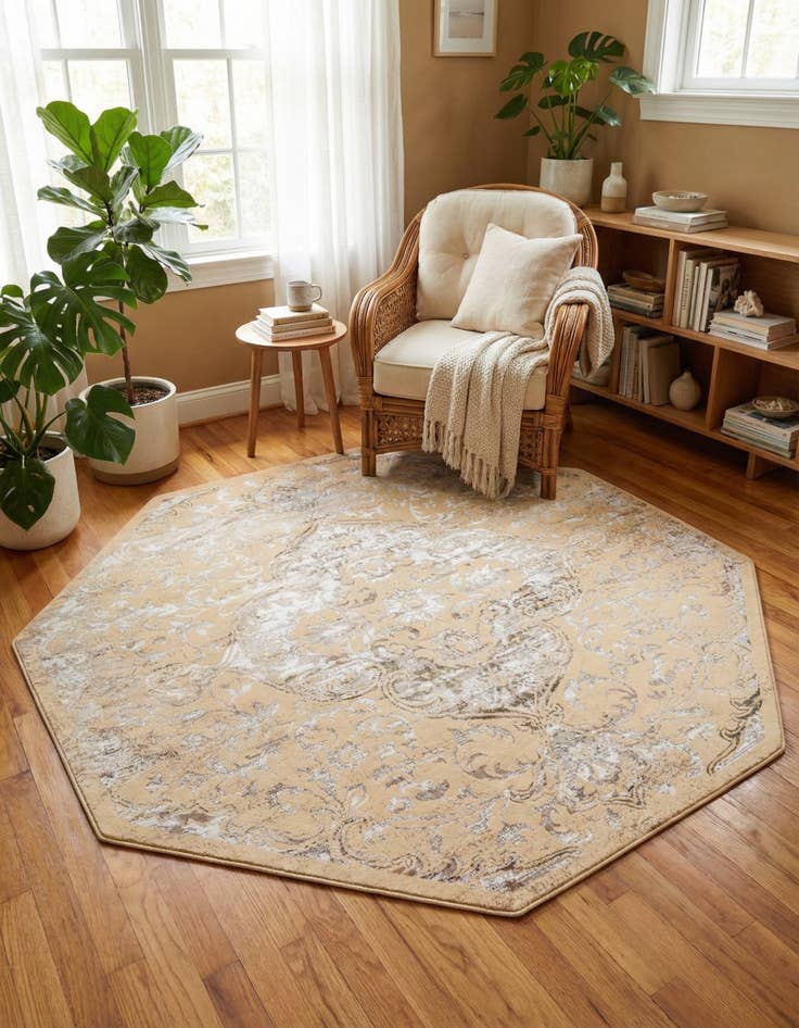 Detail image of 7' 10 x 7' 10 Highbury Octagon Rug
