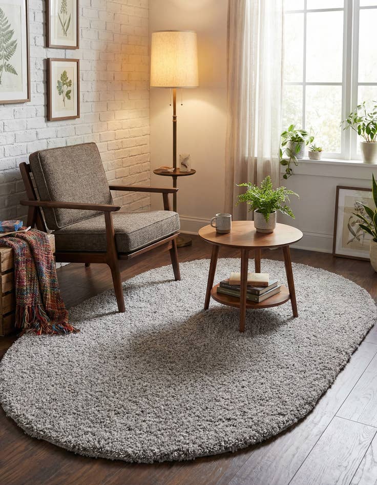 Detail image of 5' x 8' Everyday Shag Oval Rug