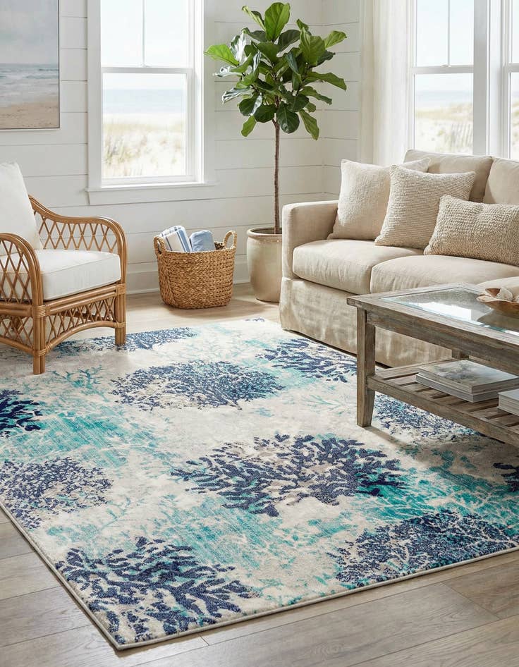 Detail image of 5' 3 x 8' Ariel Rug