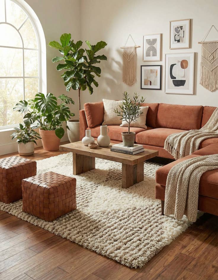 Detail image of 8' x 8' Infinity Shag Square Rug