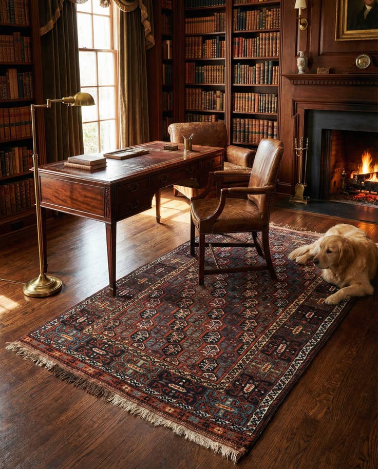 Detail image of 3' 8 x 5' 10 Mianeh Wool Rug