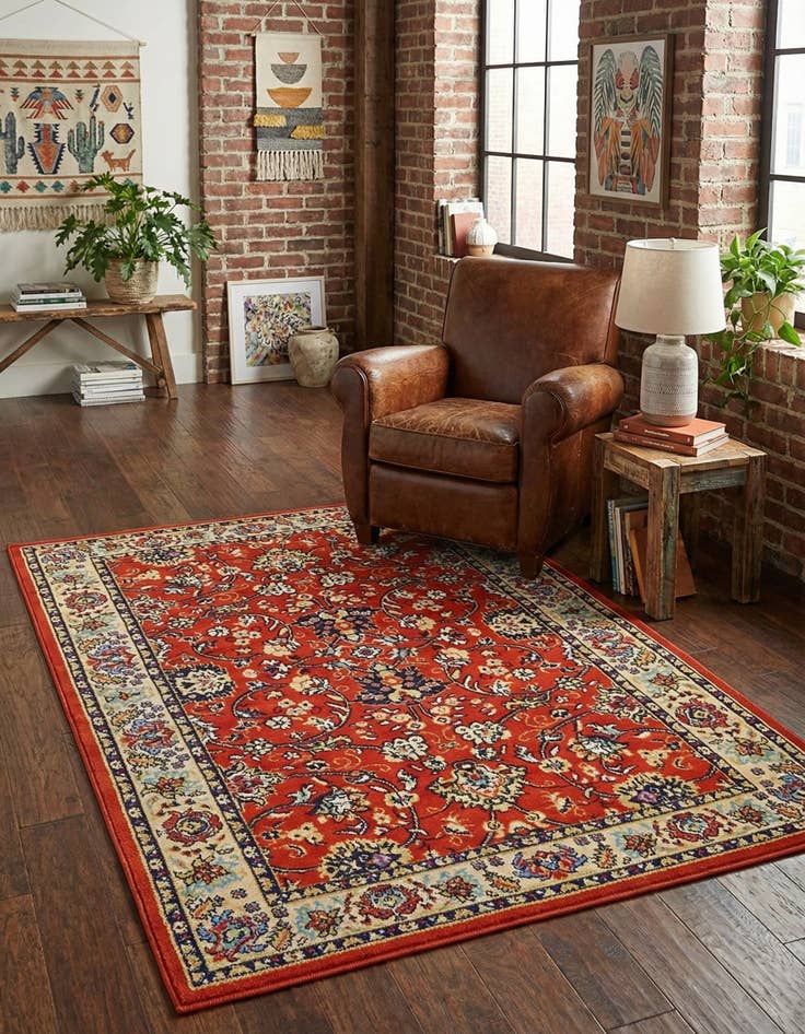 Detail image of 4' x 6' Kashan Design Rug