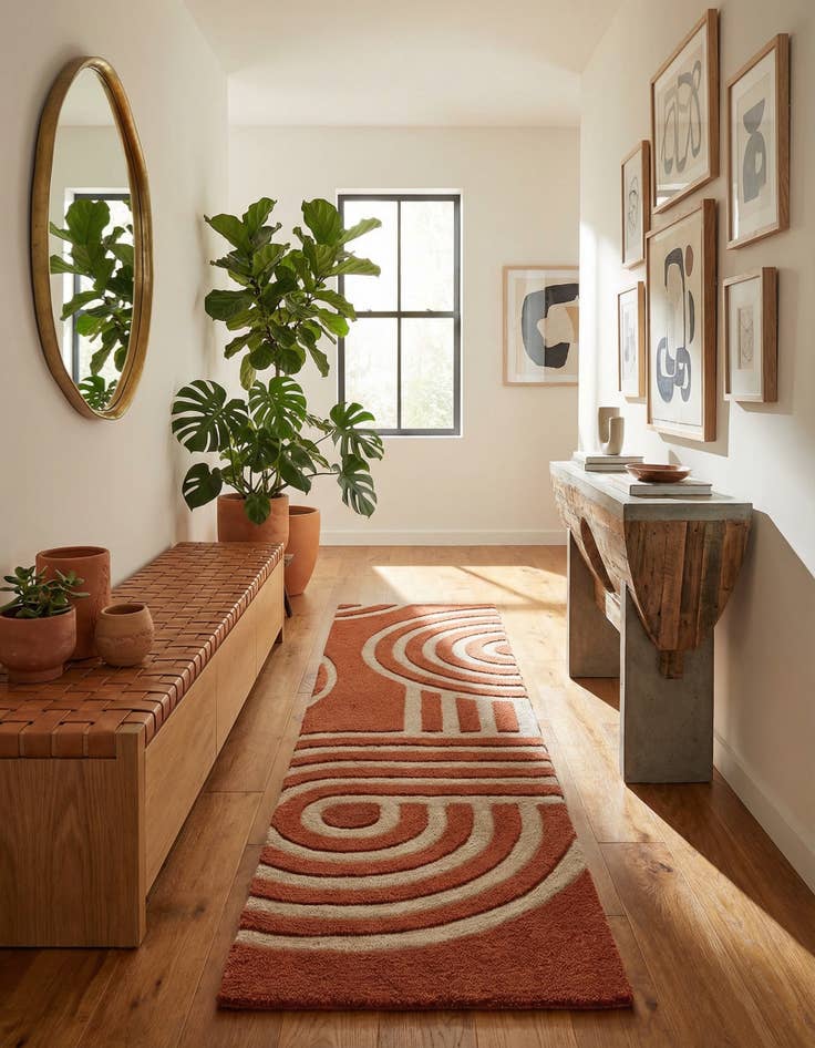 Detail image of 2' x 8' Handtufted Wool Runner Rug