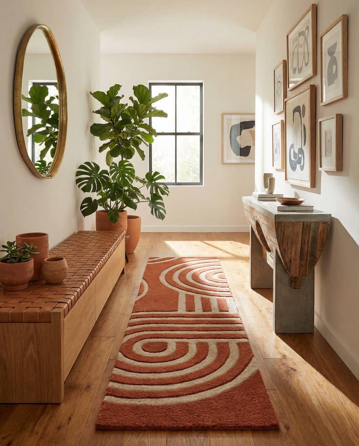 Detail image of 2' x 8' Handtufted Wool Runner Rug
