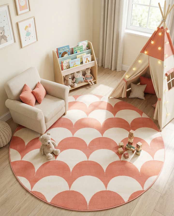 5' 3 x 5' 3 Whimsy Kids Round Rug