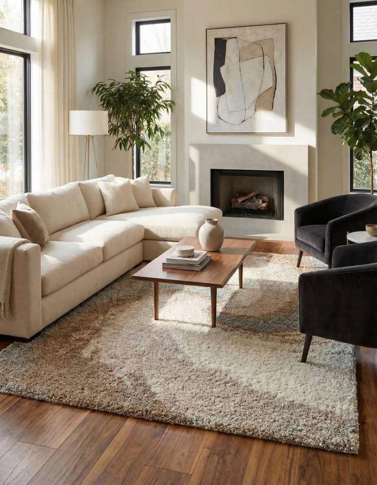 Detail image of 9' 10 x 13' Soft Touch Shag Rug