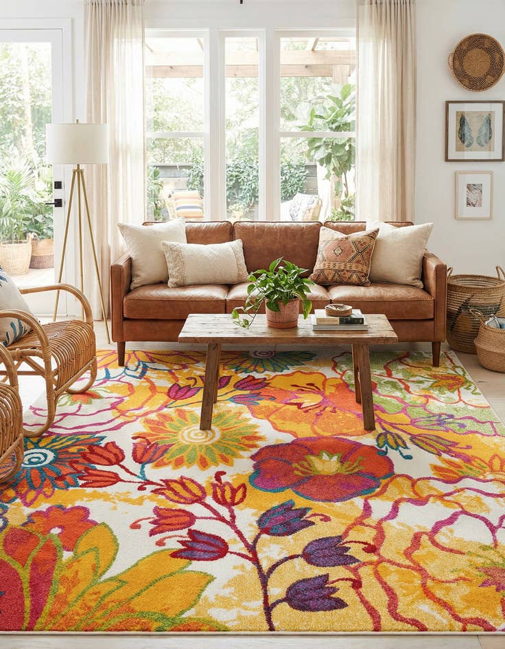 Detail image of  7' 10 x 7' 10 Tuscany Square Rug