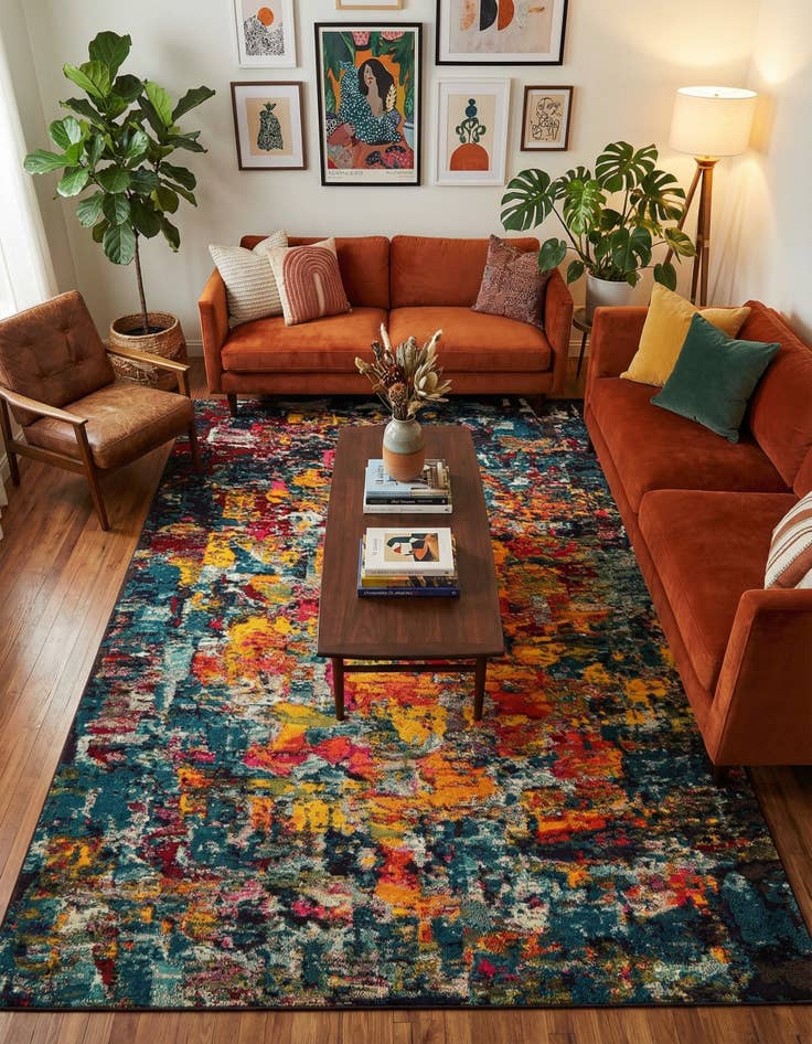 Detail image of 8' x 11'  Washable Casablanca Rug