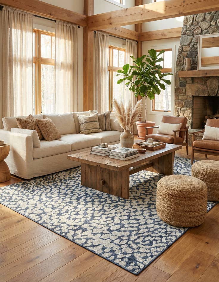 Detail image of 10' x 14' 1  Washable Safari Indoor / Outdoor Rug